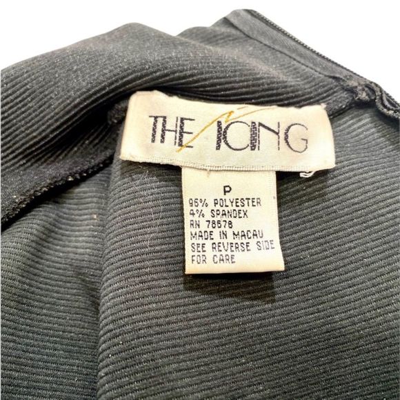 Vintage 80’s The Icing Black And Gold Studs Turtleneck Bodysuit - Picture 4 of 4